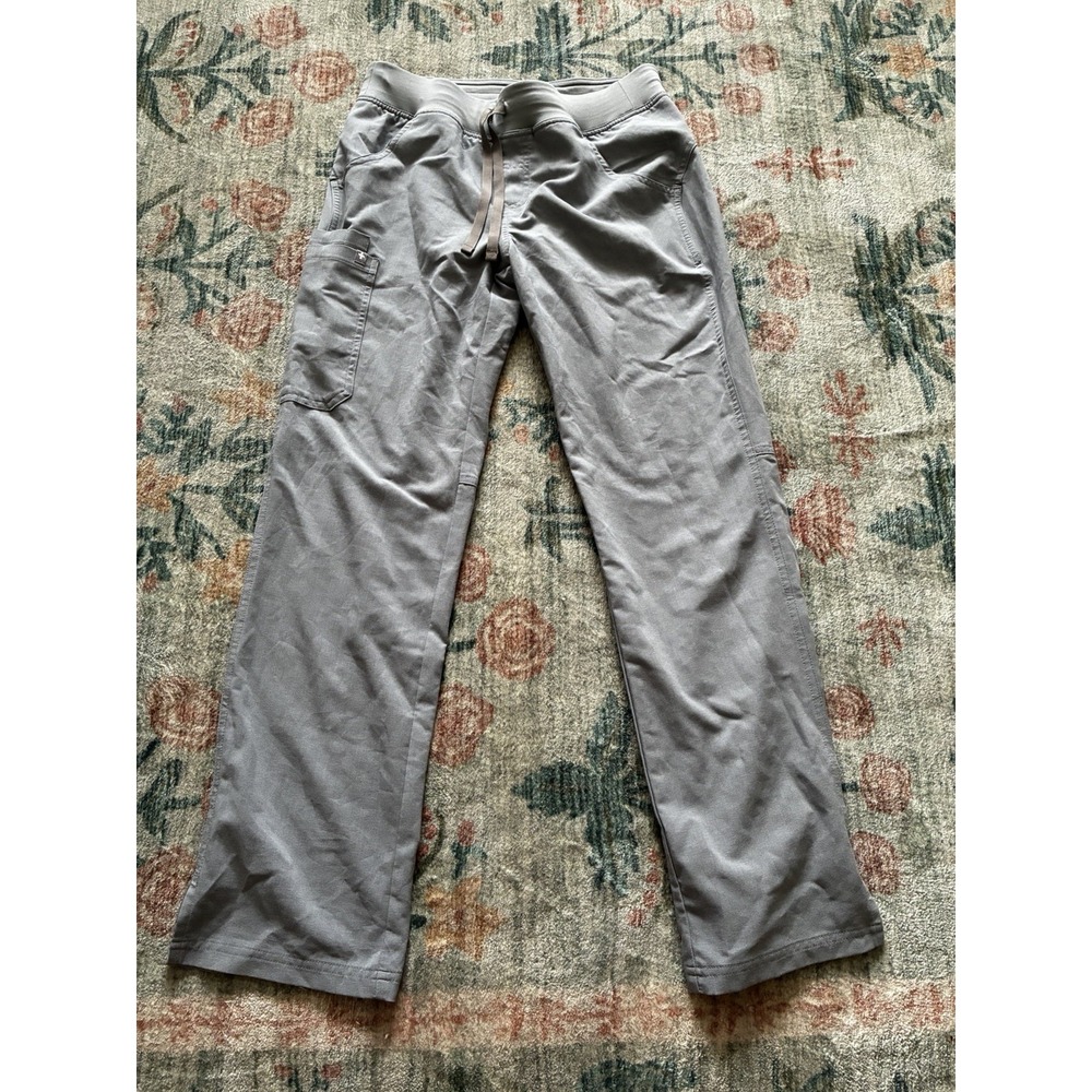 FIGS "Kade Cargo" Scrub Pants T21004 Gray Women's Size Small